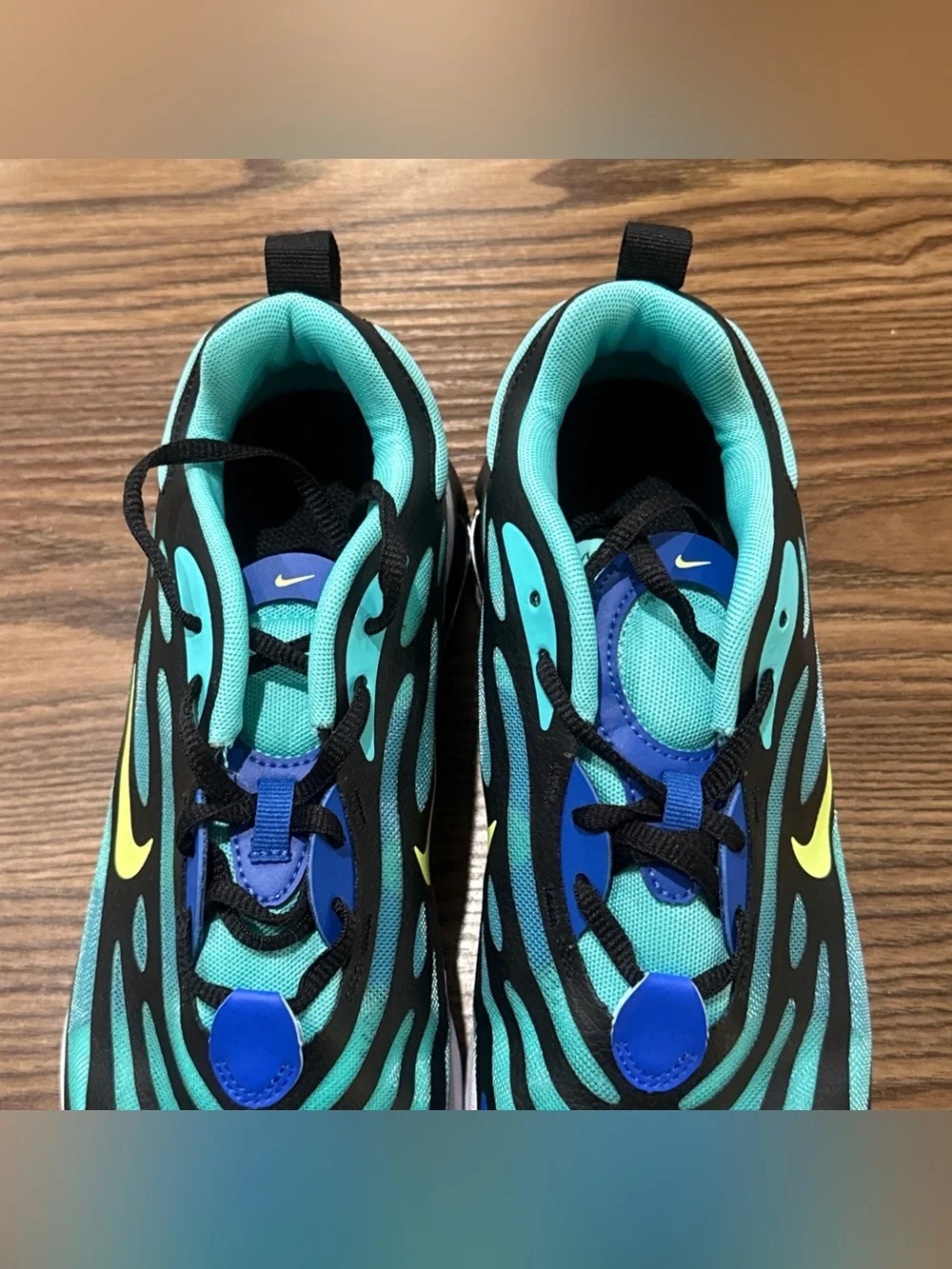 Size 7Y Nike Air Max Exosense Shoes Green Blue Training Sneakers CN7876-300